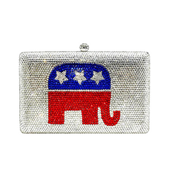 Suportive "Right For America" Crystal Clutch