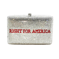 Suportive "Right For America" Crystal Clutch