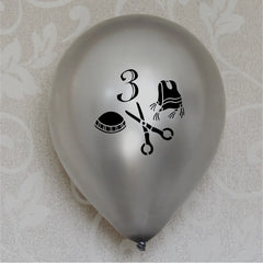 Jewish Upsherin Decorations Scissors Balloons - ⁠Party Kit to celebrate UPSHERNISH at 3 years old