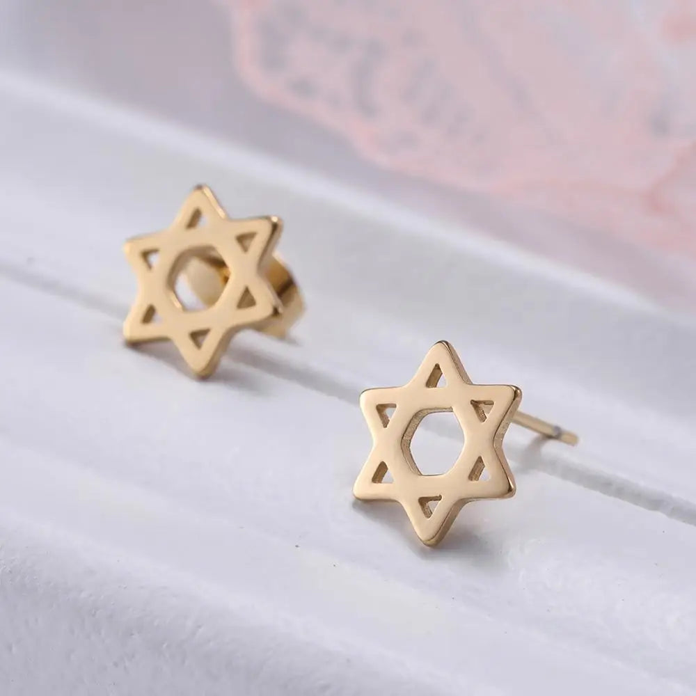 Star of David Stud Earrings