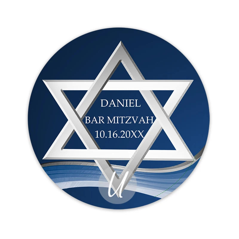 Personalized Bar Mitzvah Stickers