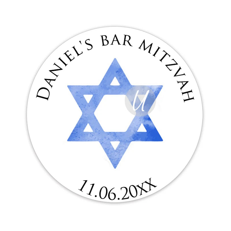 Personalized Bar Mitzvah Stickers