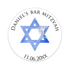 Personalized Bar Mitzvah Stickers