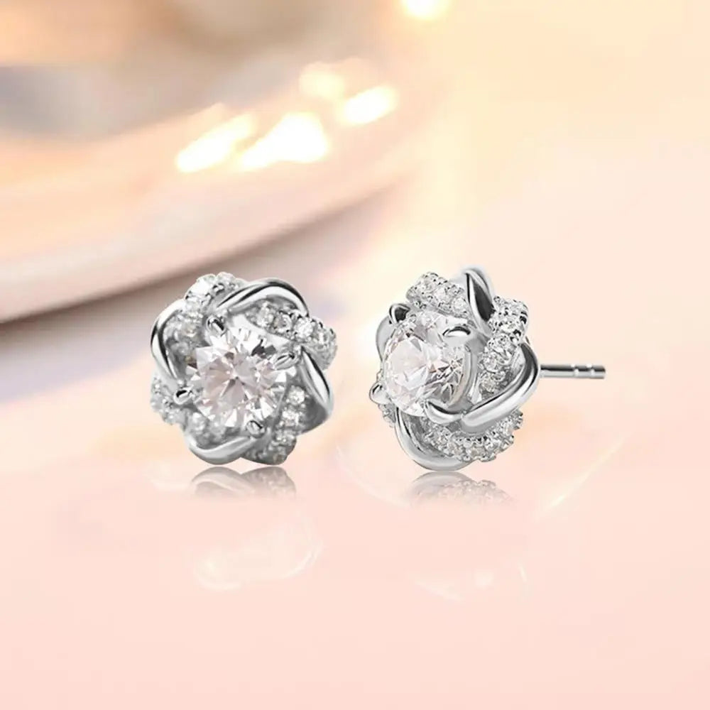 Star of David Moissanite Stud Earrings – 2 Carat 6.5mm