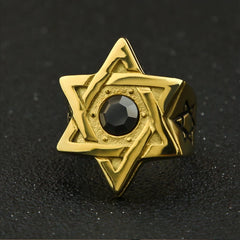 Star of David Ring for Men