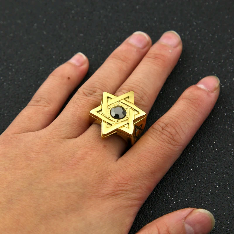 Star of David Ring for Men