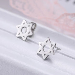 Star of David Stud Earrings