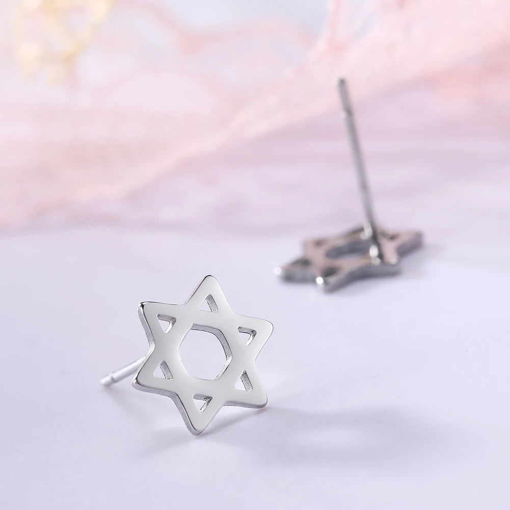 Star of David Stud Earrings