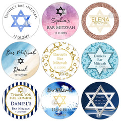 Personalized Bar Mitzvah Stickers