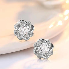 Star of David Moissanite Stud Earrings – 2 Carat 6.5mm