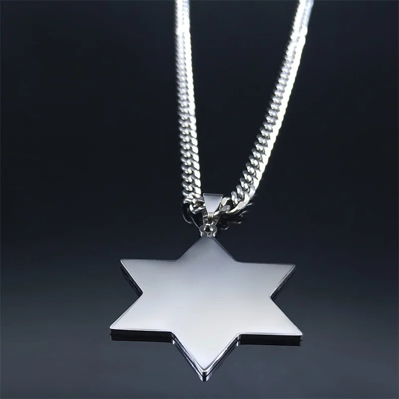 Magen David Star Jewish Chai Necklace