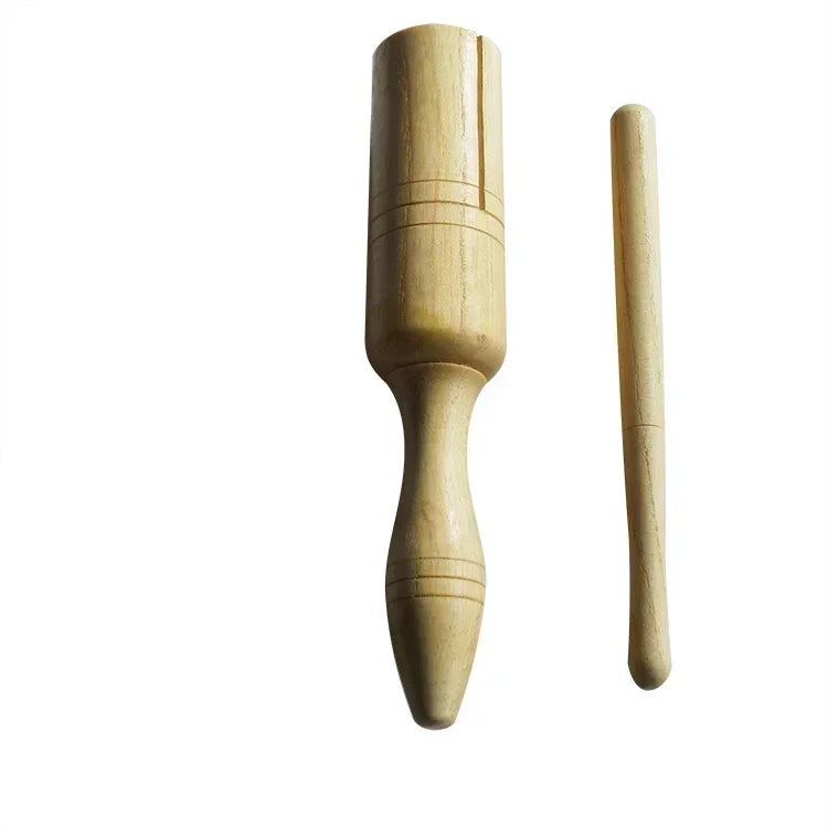 Jewish Kids Musical Toys – Purim Noise Maker Wooden Fish, Double Horn, and Sound Tube