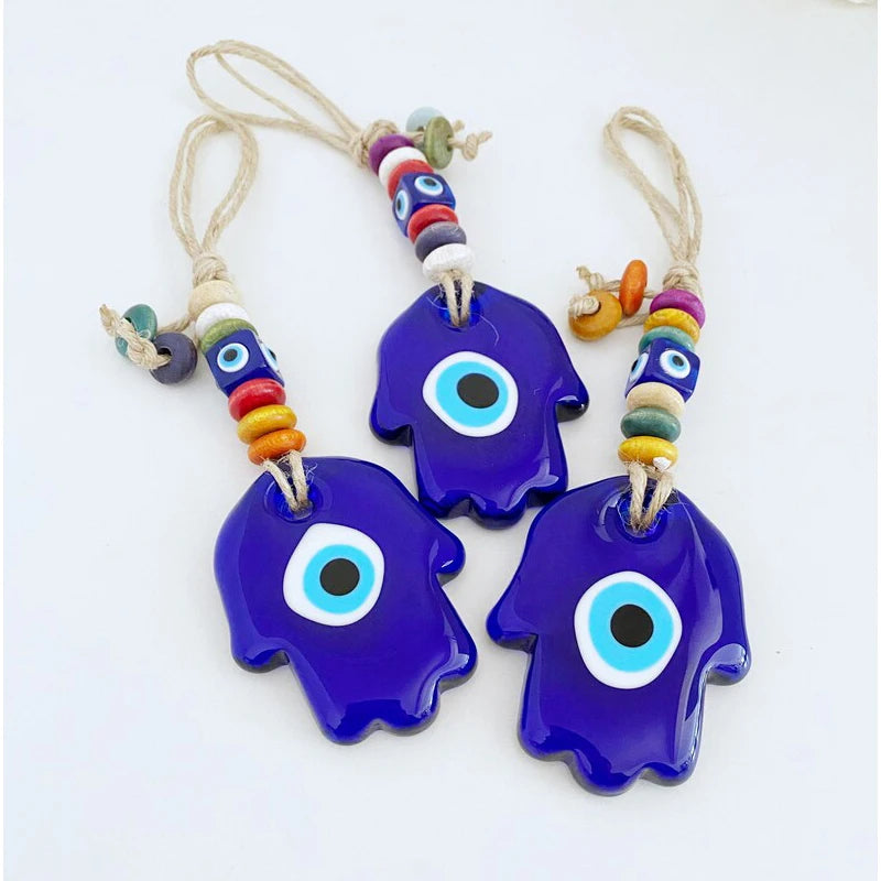 Blue Evil Eye Hamsa Wall Hanging