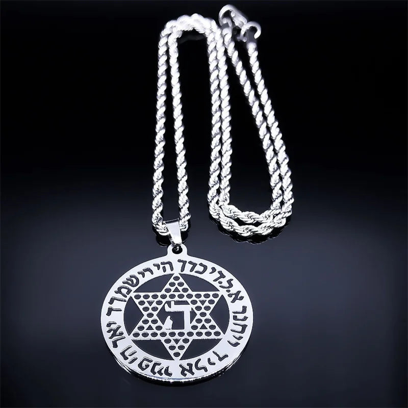 Star of David Pendant Necklace for Men