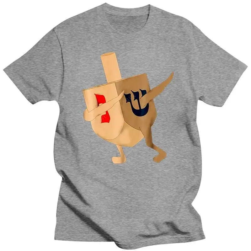 Funny Jewish Hanukkah Dabbing Dreidel T-Shirt – Men's Fashion Tee