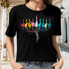 Hanukkah Cat Menorah Shirt