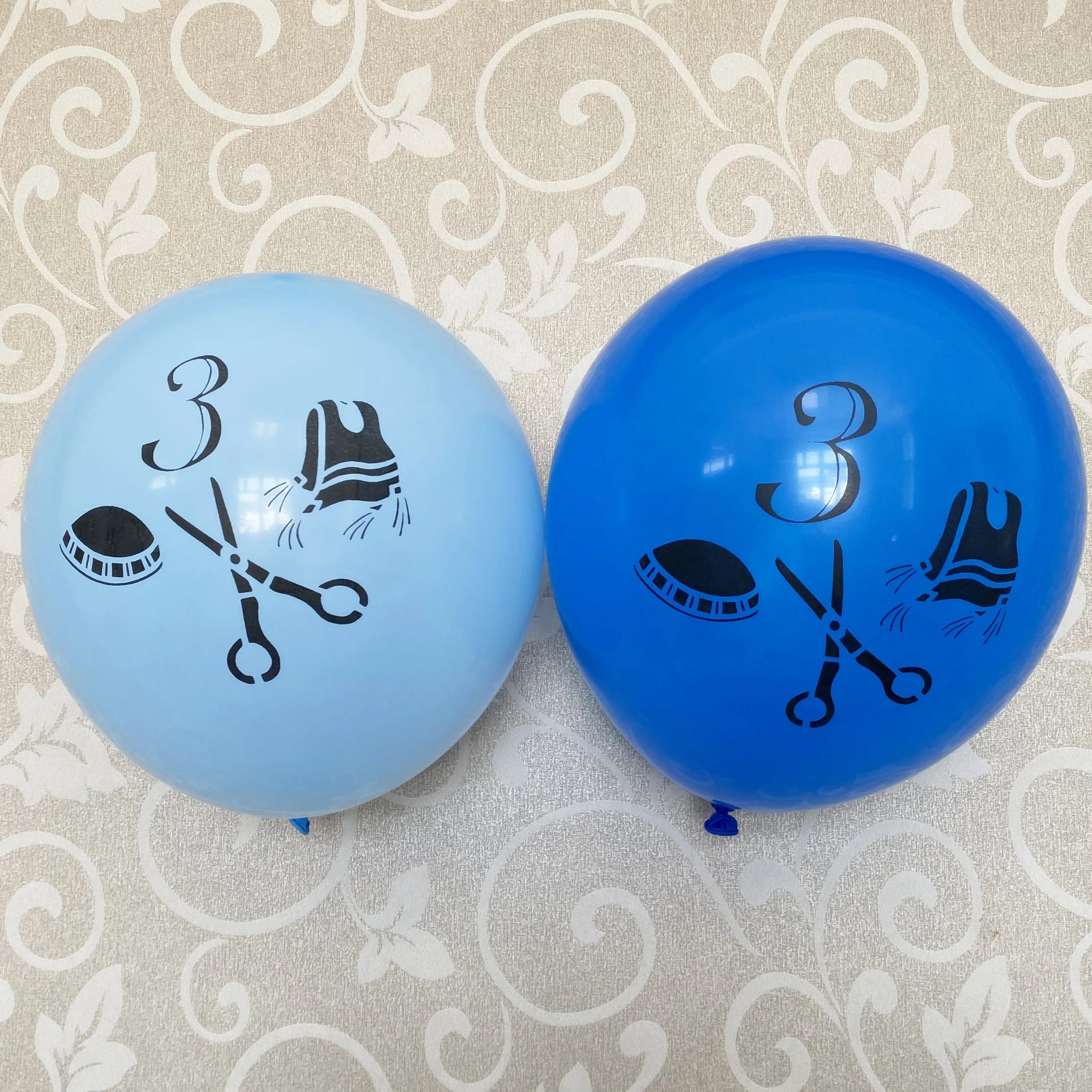 Jewish Upsherin Decorations Scissors Balloons - ⁠Party Kit to celebrate UPSHERNISH at 3 years old