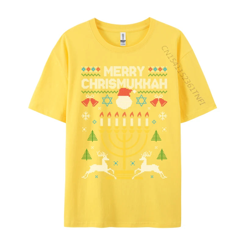 Merry Chrismukkah Ugly Christmas Sweater T-Shirt