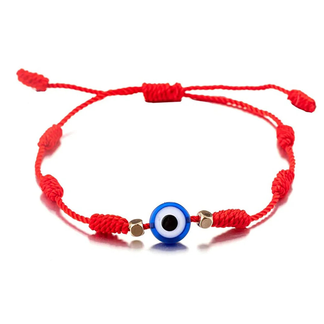 Kabbalah Hamsa Hand & Evil Eye Beaded Bracelet