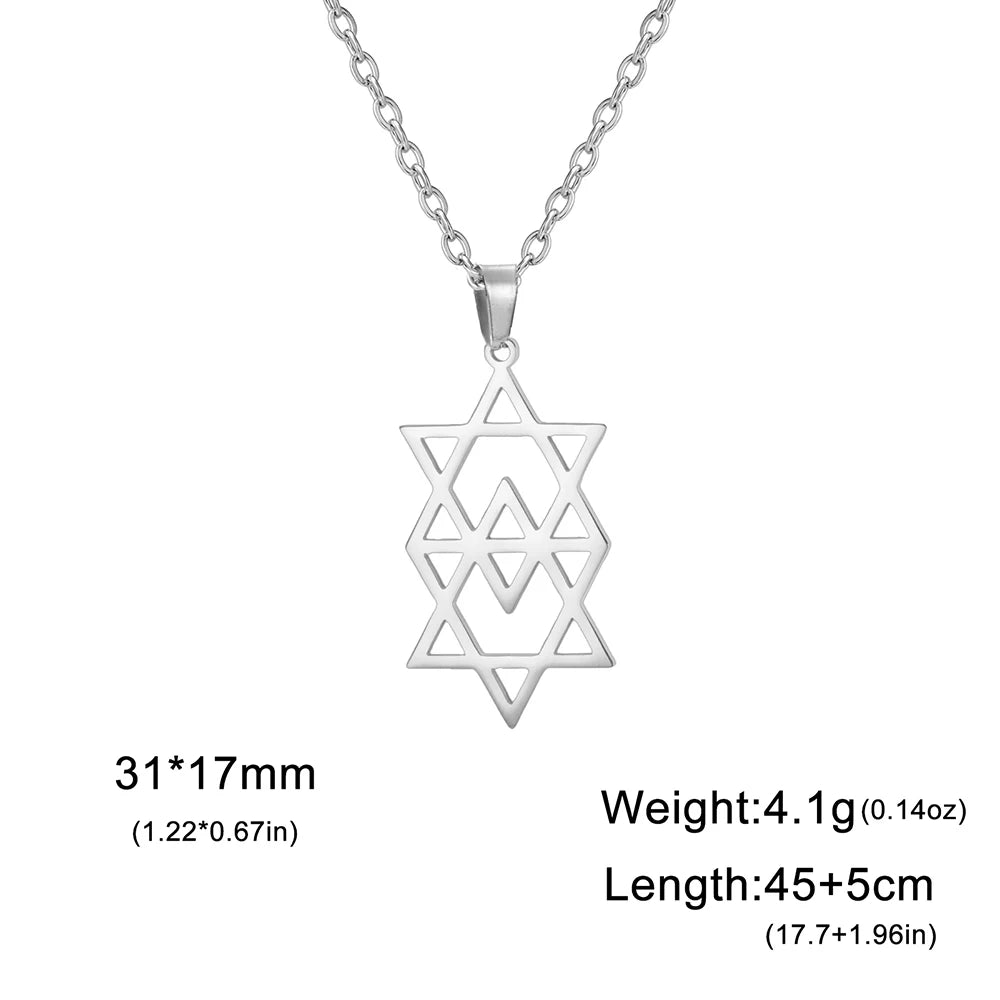 Hexagram Star of David Necklace