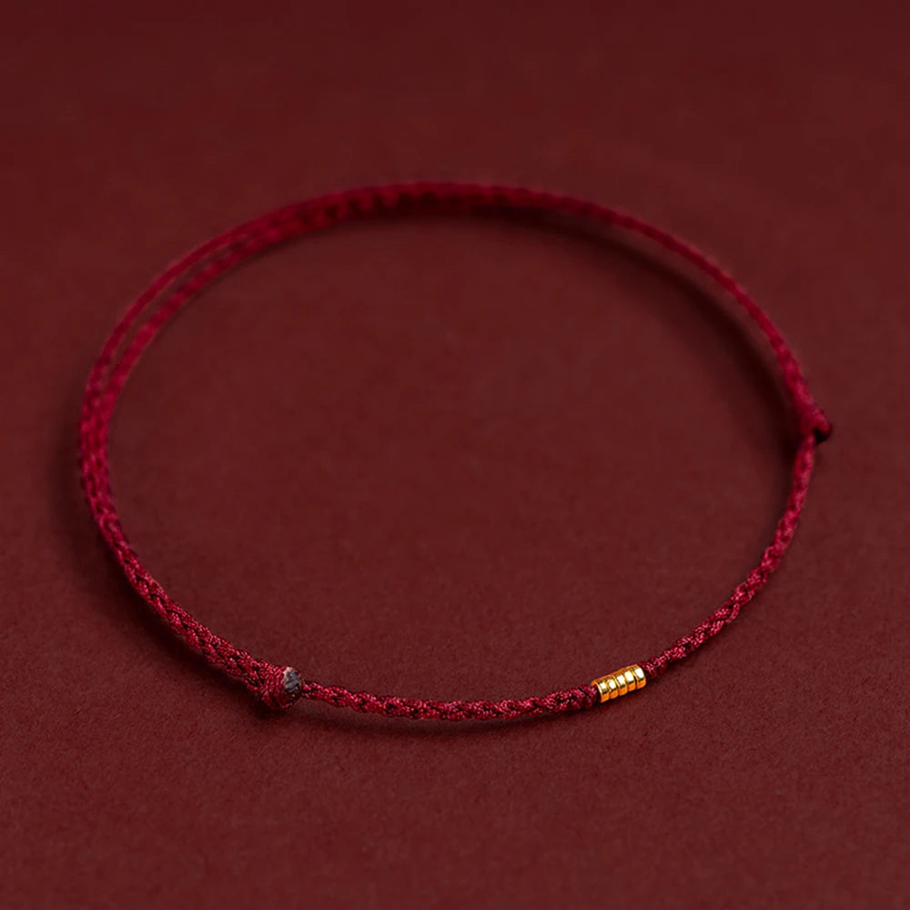 Red String Bracelet with Bead - Handmade Kabbalah Protection & Good Luck