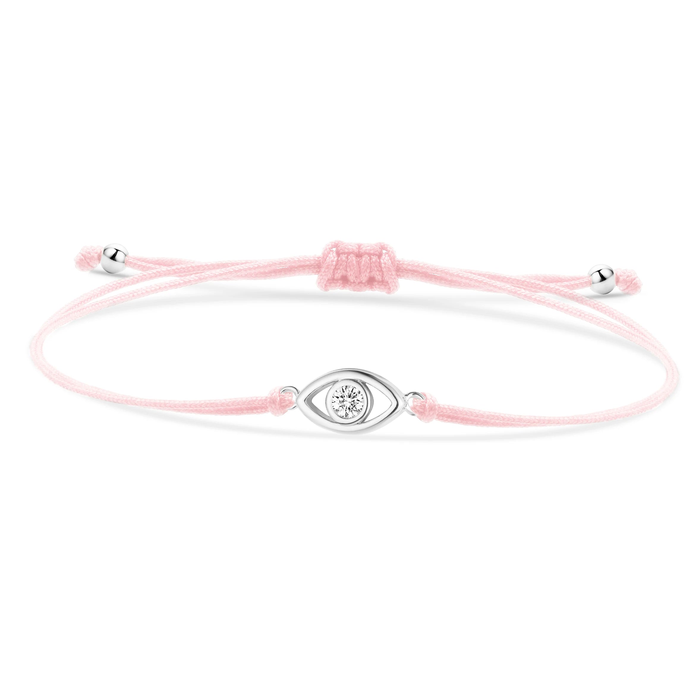 Gold-Plated Evil Eye Charm Bracelet with Red String - Kabbalah Protection