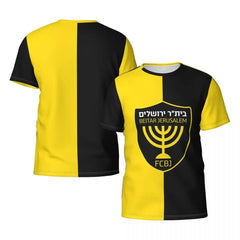 Beitar FCBJ Jerusalem Men's Athletic T-Shirt – Classic Short Sleeve Crewneck Cotton Tee