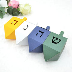 Dreidel-Shaped Hanukkah Gifts Candy Paper Box