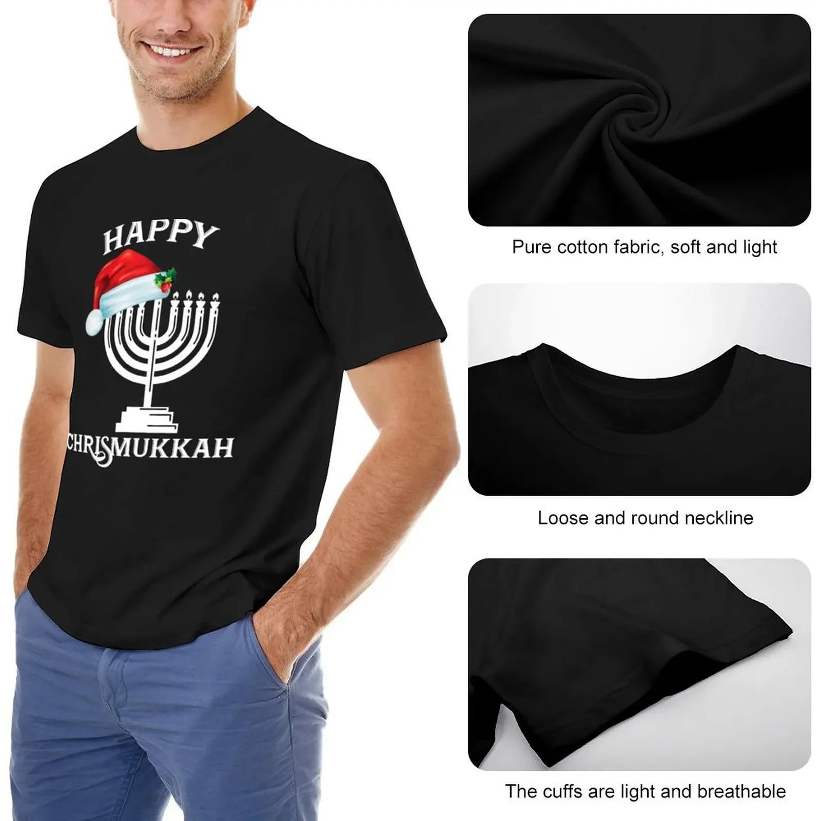 Happy Chrismukkah T-Shirt - Funny Hanukkah & Christmas Gift