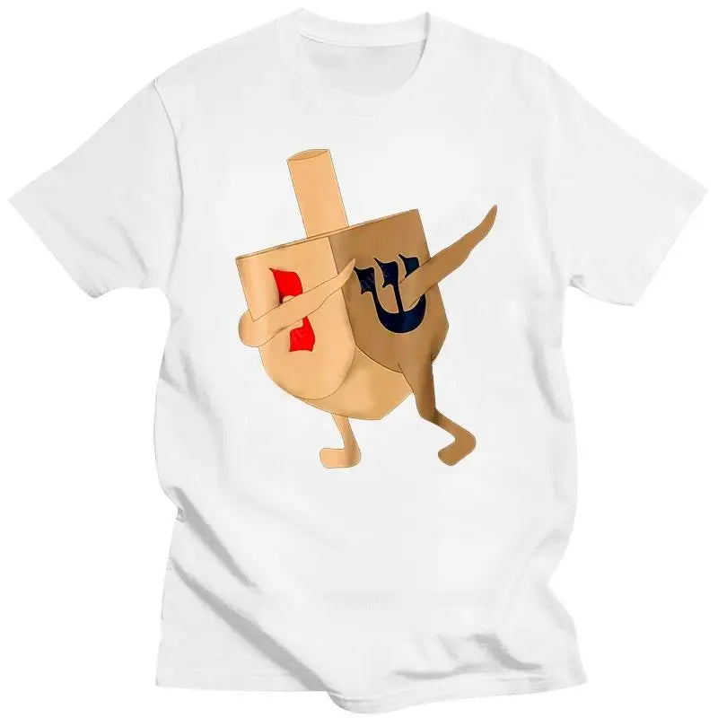 Funny Jewish Hanukkah Dabbing Dreidel T-Shirt – Men's Fashion Tee