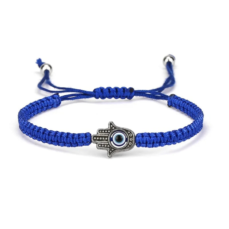 Handmade Red String Hamsa & Evil Eye Bracelet - Kabbalah Protection