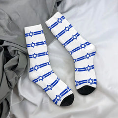 Funny Star of David Israel Flag Sports Socks