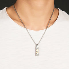 Stainless Steel Israel Bar Mitzvah Gift Necklace for Men