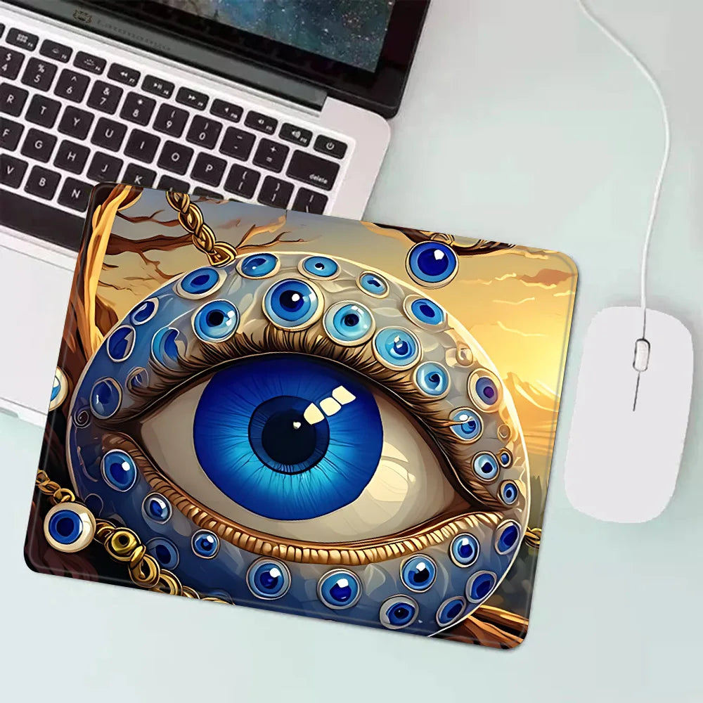 Blue Evil Eye Gaming Mouse Pad - XS Small Mousepad