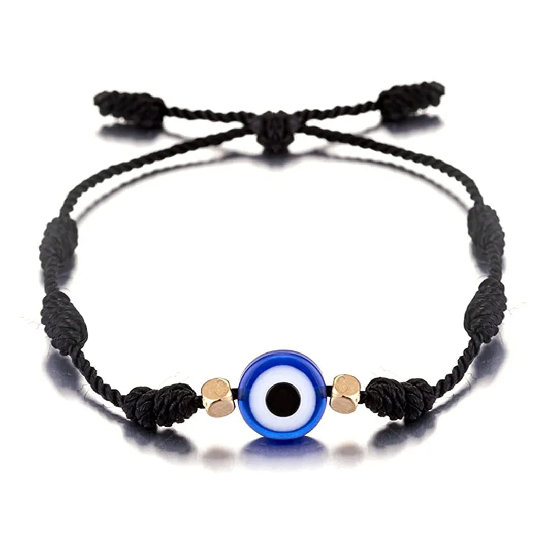 Kabbalah Hamsa Hand & Evil Eye Beaded Bracelet