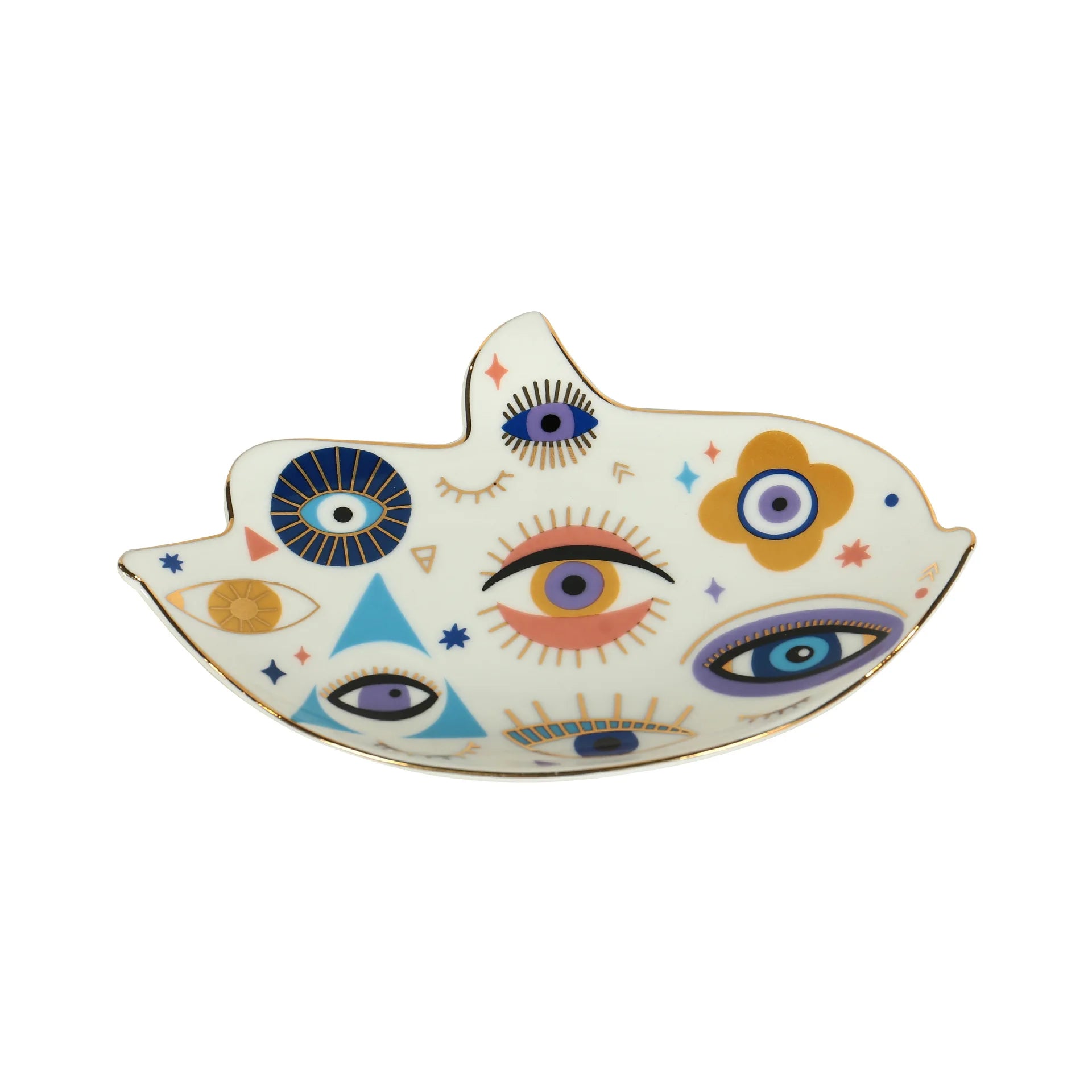 Ceramic Turkish Blue Evil Eye Plate