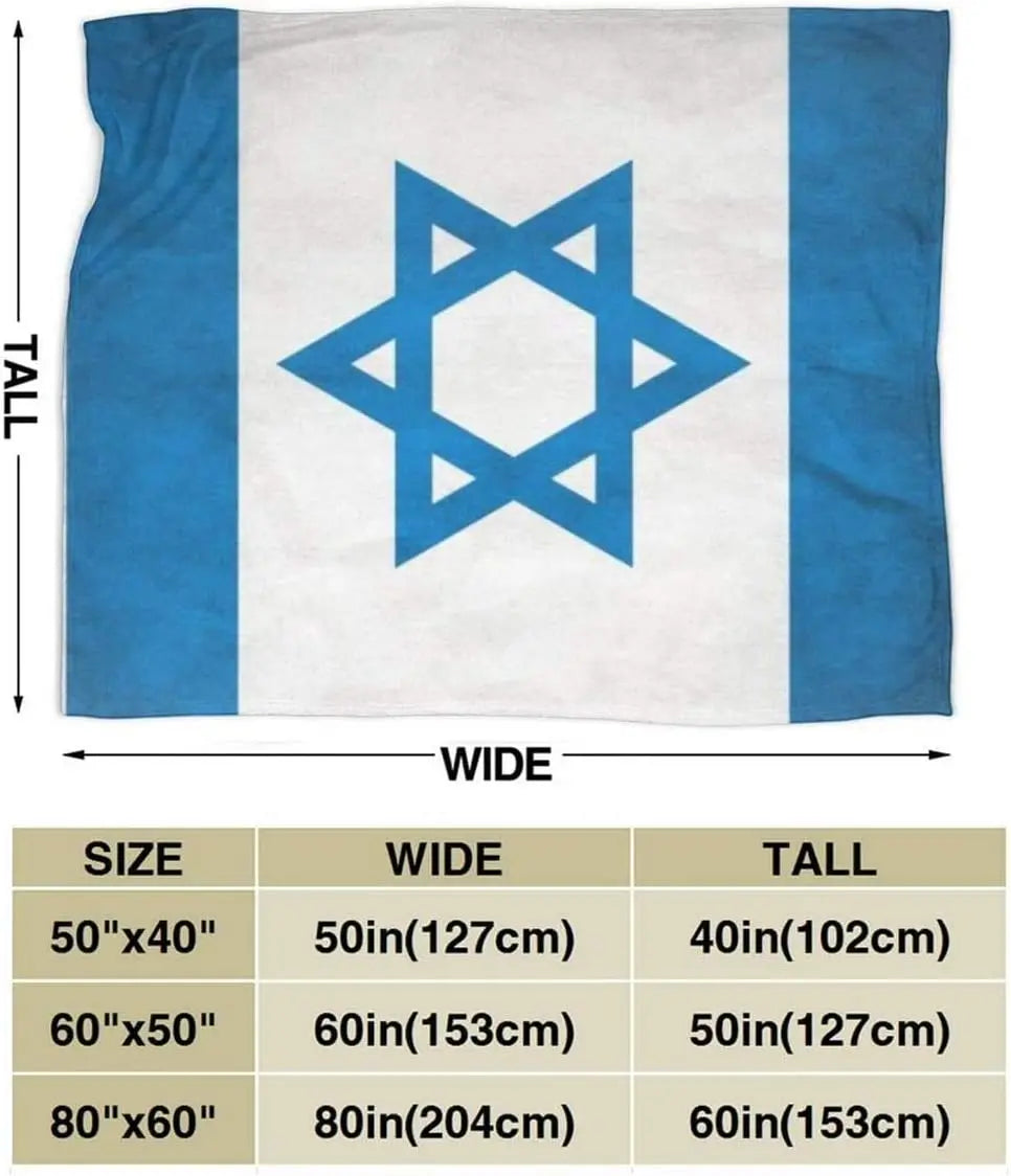 Vintage Israel Flag Ultra Soft Velvet Blanket