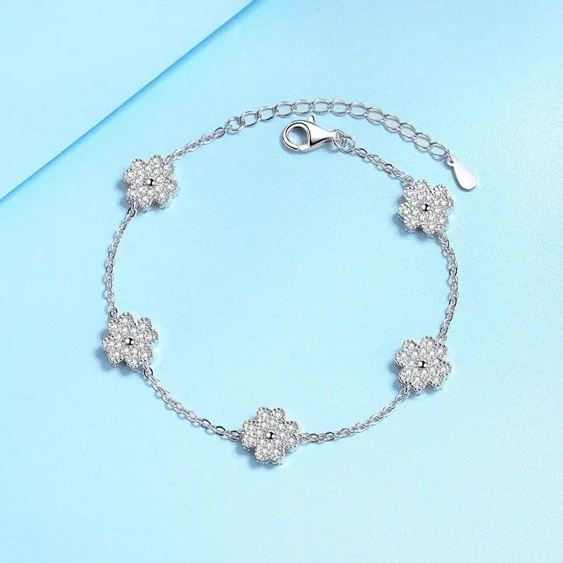 Moissanite Bracelet for Women – 925 Sterling Silver