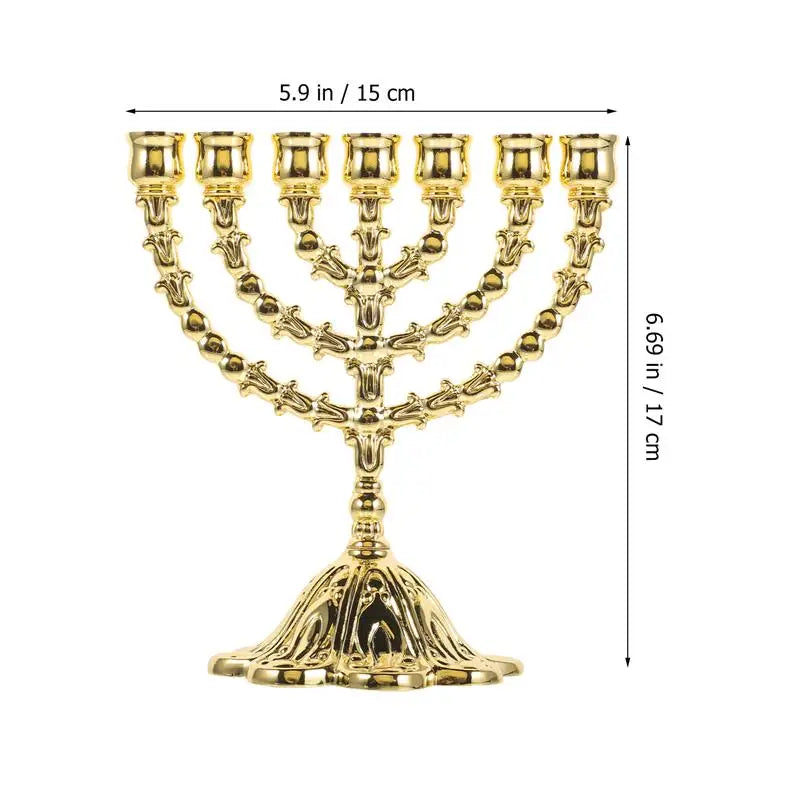 Vintage Gold Menorah