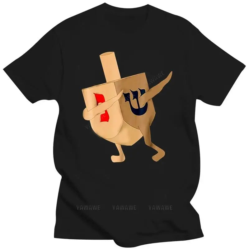 Funny Jewish Hanukkah Dabbing Dreidel T-Shirt – Men's Fashion Tee