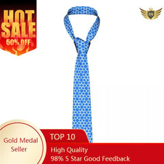 Star Of David Israel Geometric Texture Tie For Men Women Necktie Tie Clothing Accessories