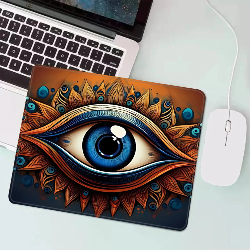 Blue Evil Eye Gaming Mouse Pad - XS Small Mousepad