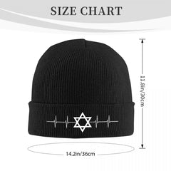 Israel Star of David Knitted Hat