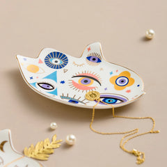 Ceramic Turkish Blue Evil Eye Plate