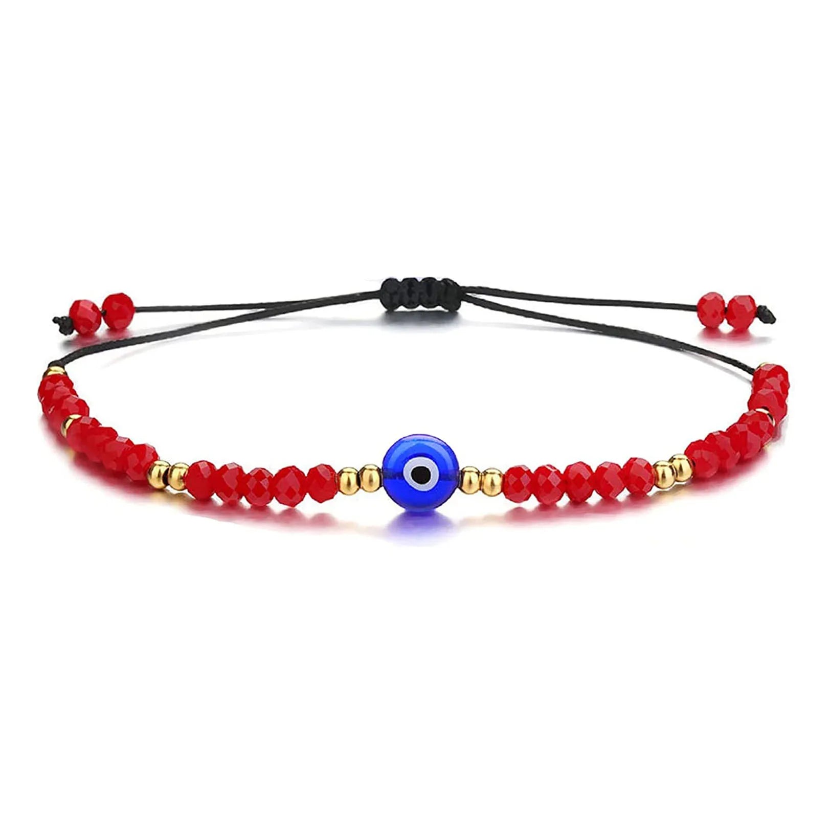 Kabbalah Hamsa Hand & Evil Eye Beaded Bracelet