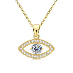 Evil Eye Certified Moissanite Pendant Necklace