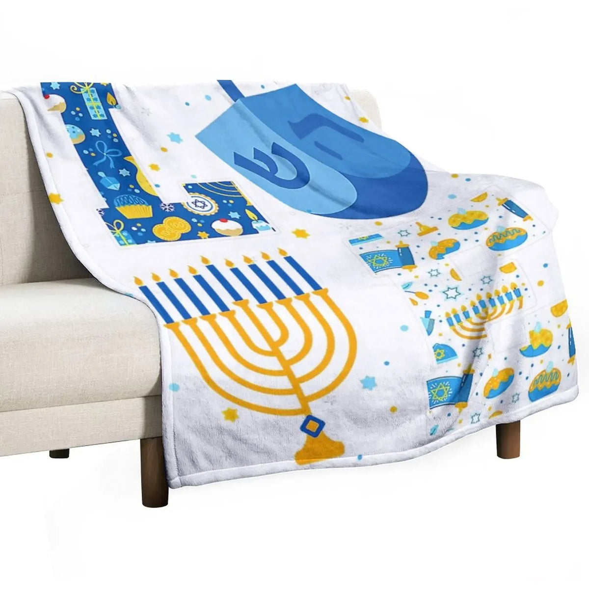 Hanukkah Decorations Blanket