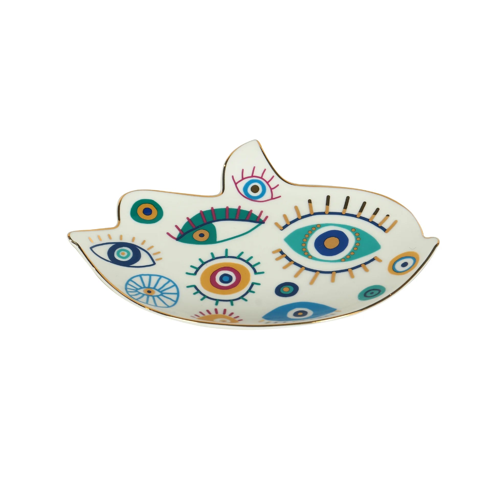 Ceramic Turkish Blue Evil Eye Plate