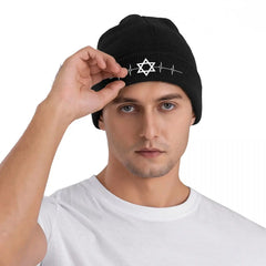 Israel Star of David Knitted Hat