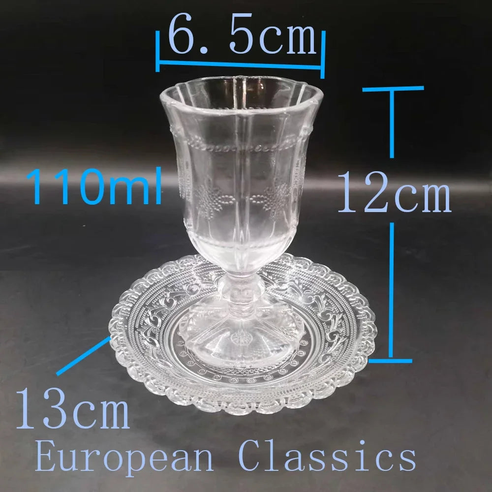 Kiddush Cup & Tray Set – Ideal for Shabbat, Havdalah, and Jewish Celebrations